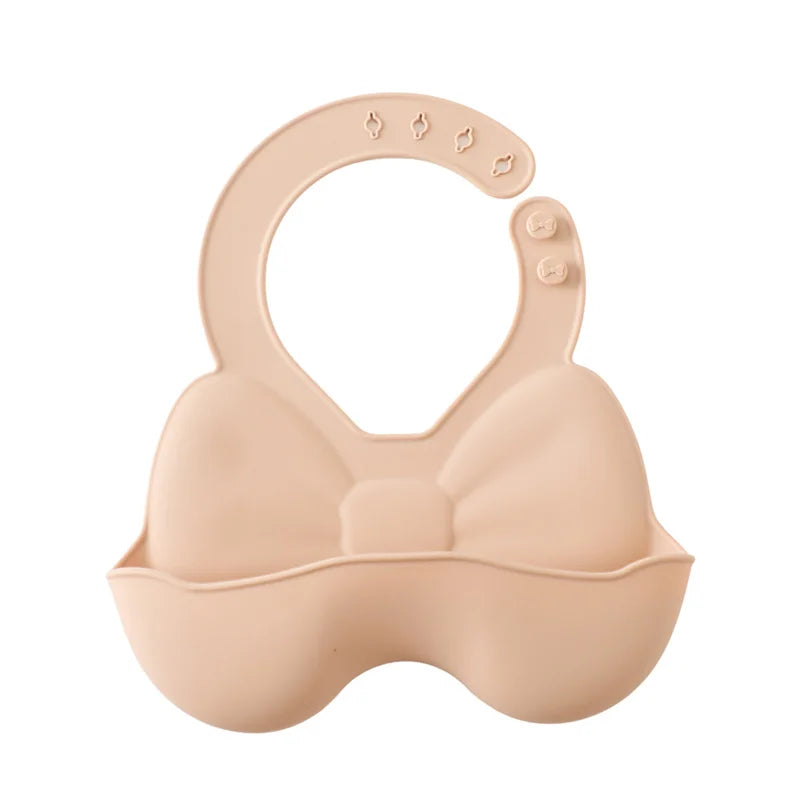 Bavoir d'allaitement en silicone ajustable et mignon