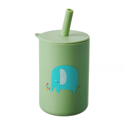 Baby Learning Cup | BPA-Free Silicone Straw Cup for Toddler