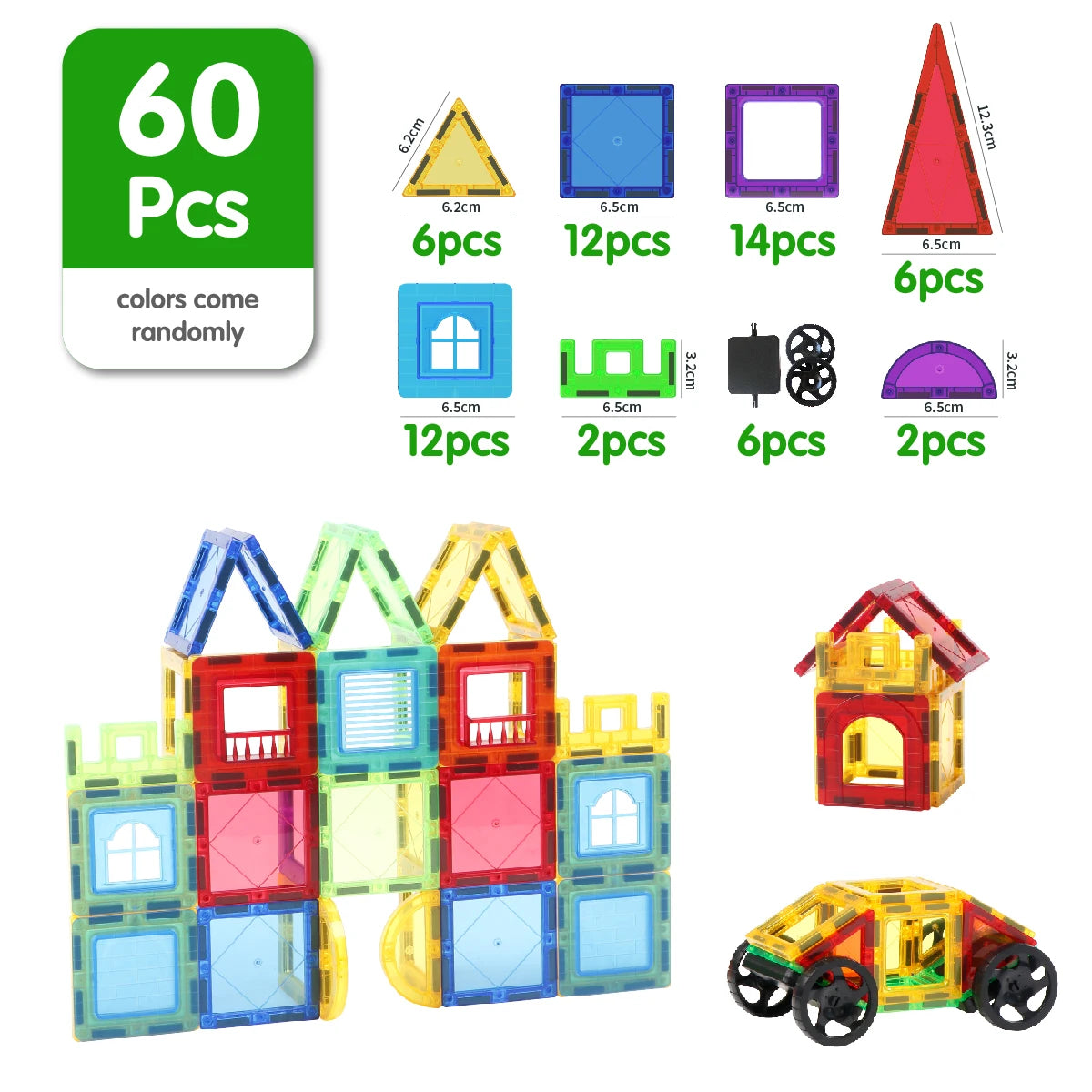 Jeu de construction magnétique éducatif STEM pour enfants
