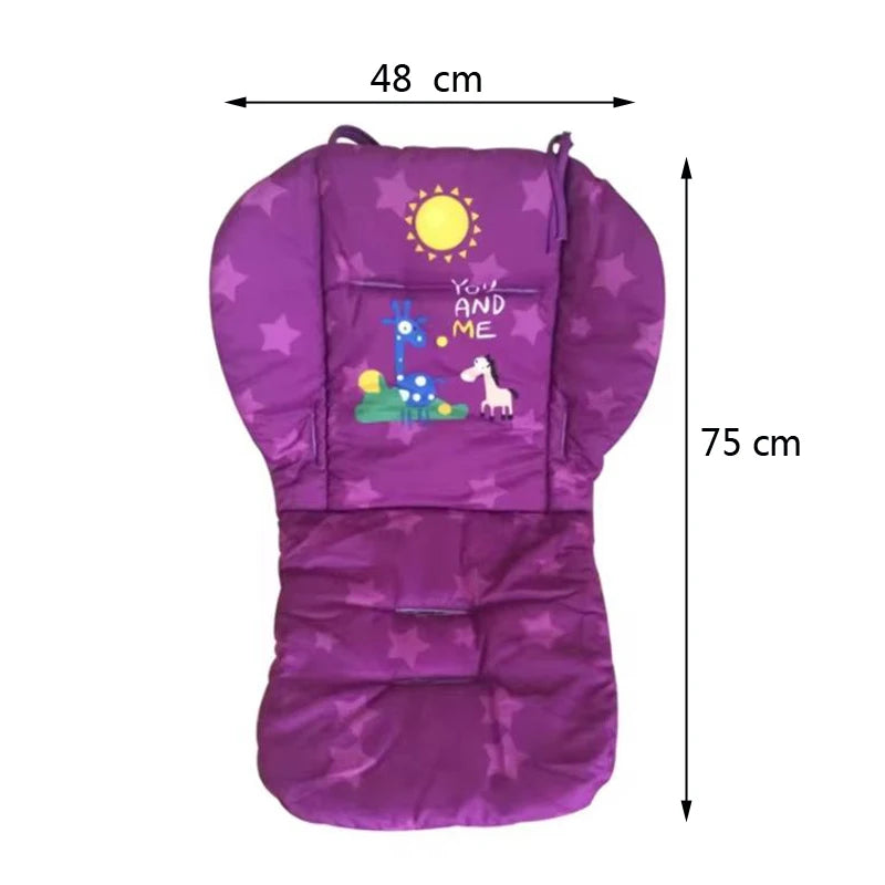 Coussin universel imprimé dessin animé pour poussette et chaise de salle à manger – Coussin en coton
