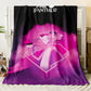 MINISO Pink Panther Flannel Blanket Suitable for Bedroom, Iving Room,sofa,student Nap,office Nap,camping Trip,children's Gift