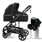 3-in-1 Foldable Baby Stroller – High Landscape, All-Season Carriage