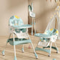 Chaise haute pliable pour bébé – Siège repas multifonction réglable
