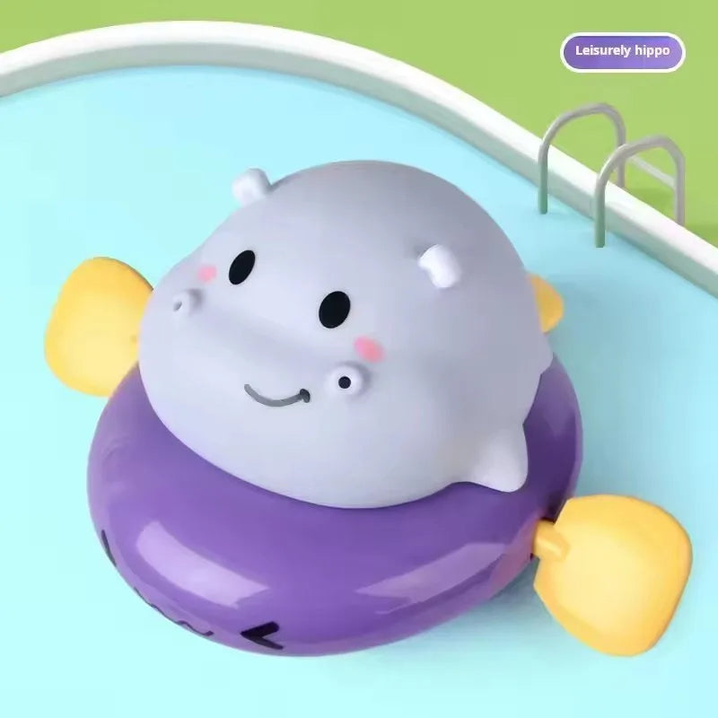 Jouet de bain mignon en forme de cochon à tirer – Piscine et baignoire pour bébé