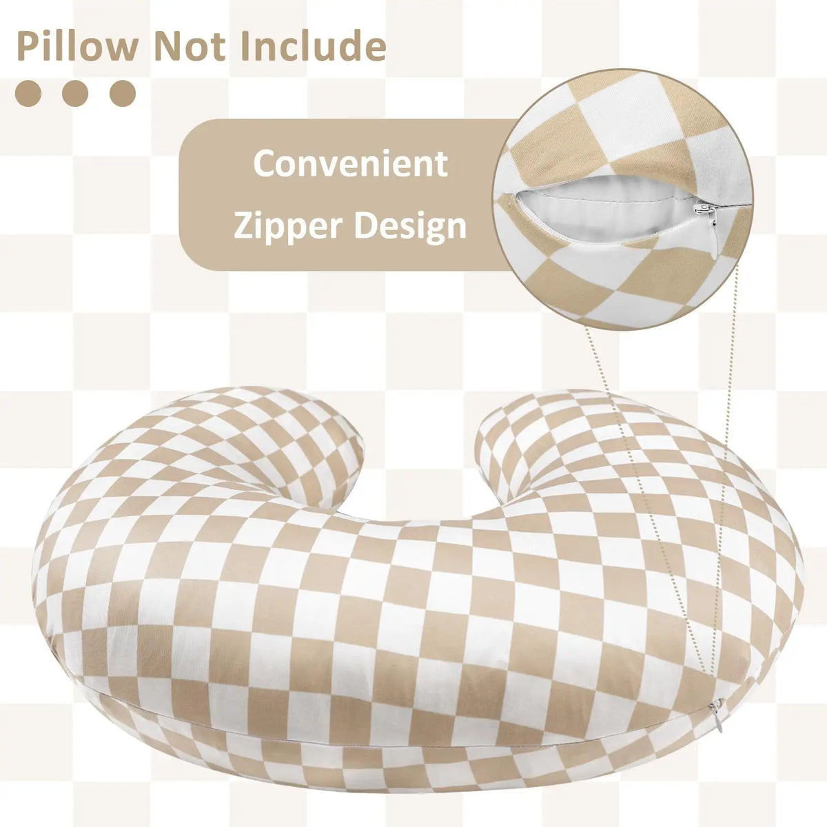 Taie d'oreiller pour bébé – Housse de coussin d'allaitement en coton doux pour les mamans