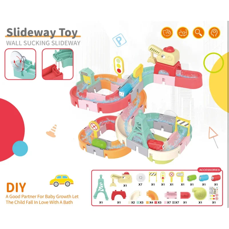 DIY Water Slide Bath Toy – Spray & Pool Fun for Kids