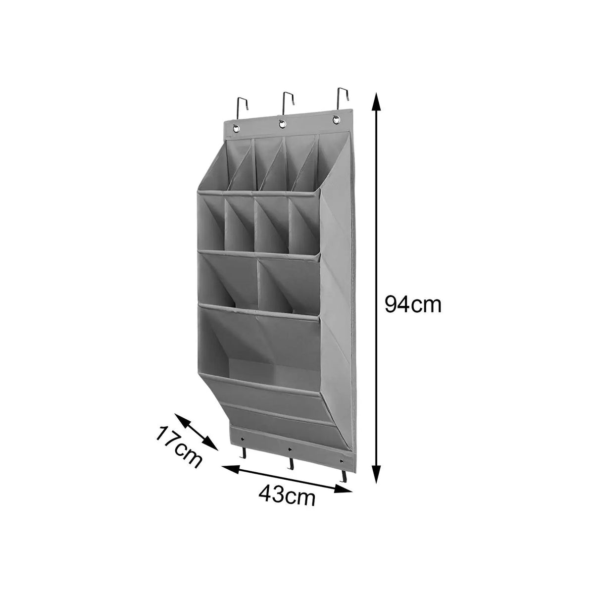 Over-Door Hanging Shoe Organizer – Deep Pockets for Toys, Clothes & Baby Items