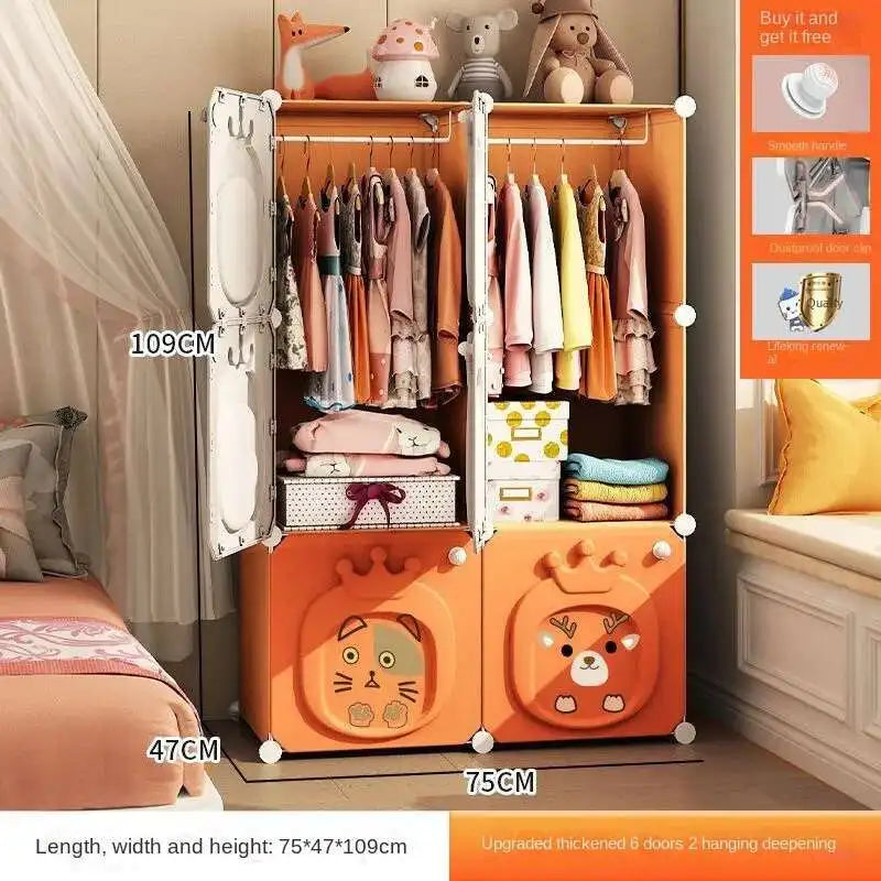 Armoire pliante – Placard bébé en plastique et rangement cubique