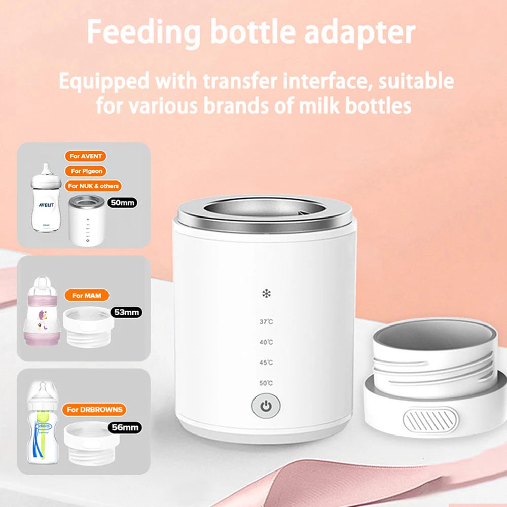 Chauffe-biberon sans fil N1 | Chauffe-lait et stérilisateur USB avec 2 adaptateurs