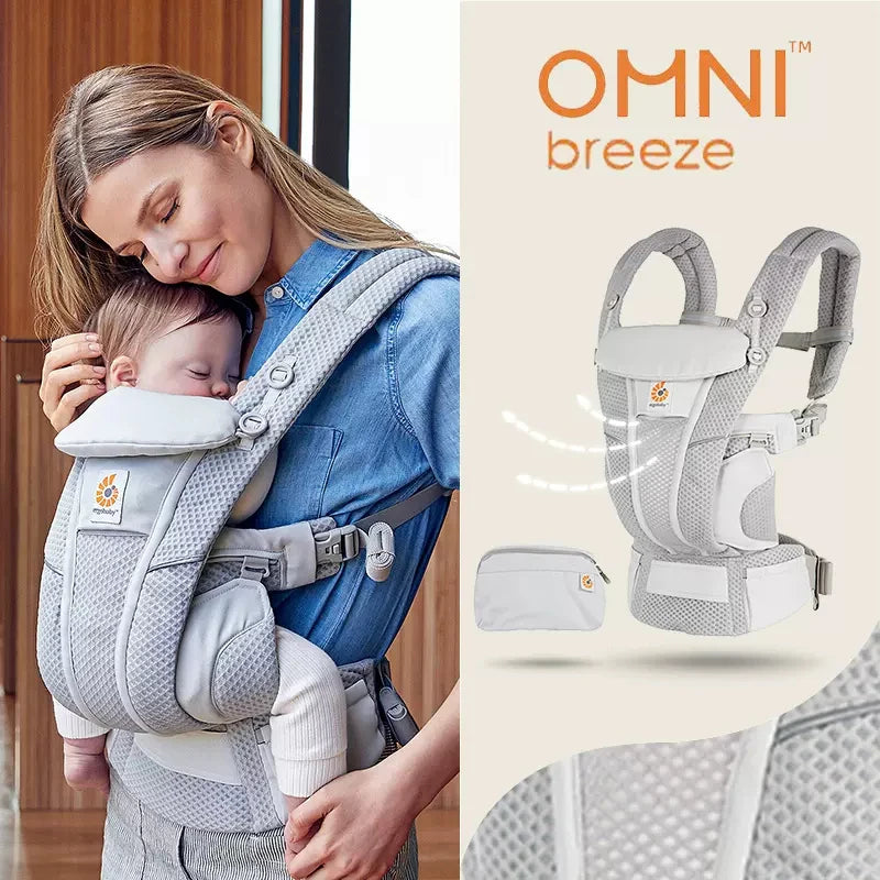 Porte-bébé Ergobaby en maille respirante – Toutes positions de portage (3 à 20 kg)