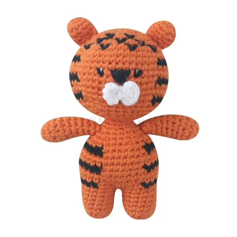 Peluche animal tricotée – Jouet doux pour dormir les bébés
