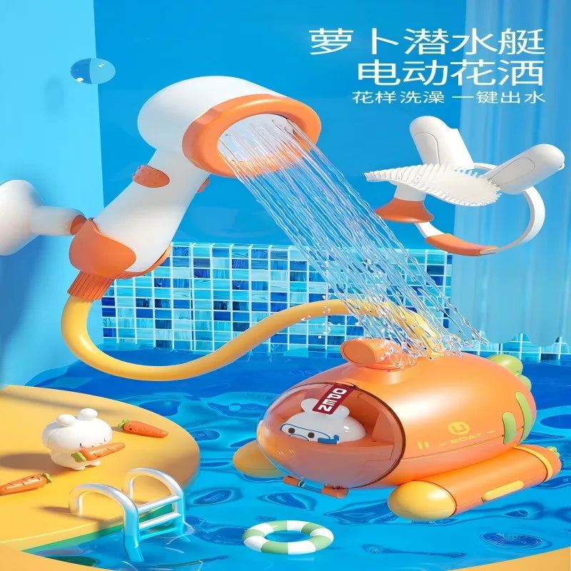 Jouet de bain pour bébé – Sous-marin Radis pour la douche électrique