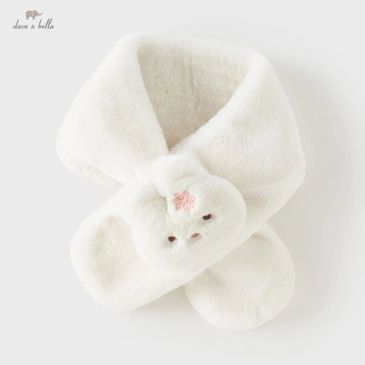 Dave Bella Girls Scarf Winter Baby Plush Thicken Scarves Rabbit Neck Collar Warmer Stuff Children Elegant Neckerchief DB4254345