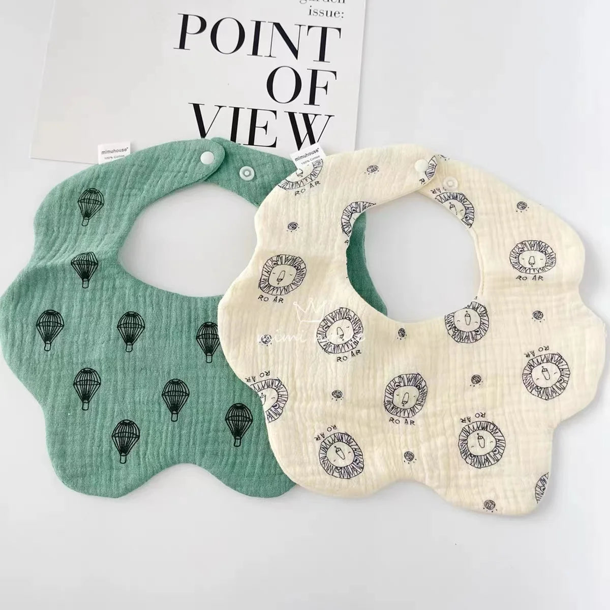 Waterproof Baby Bib – Soft Cotton Burp Cloth for Newborns