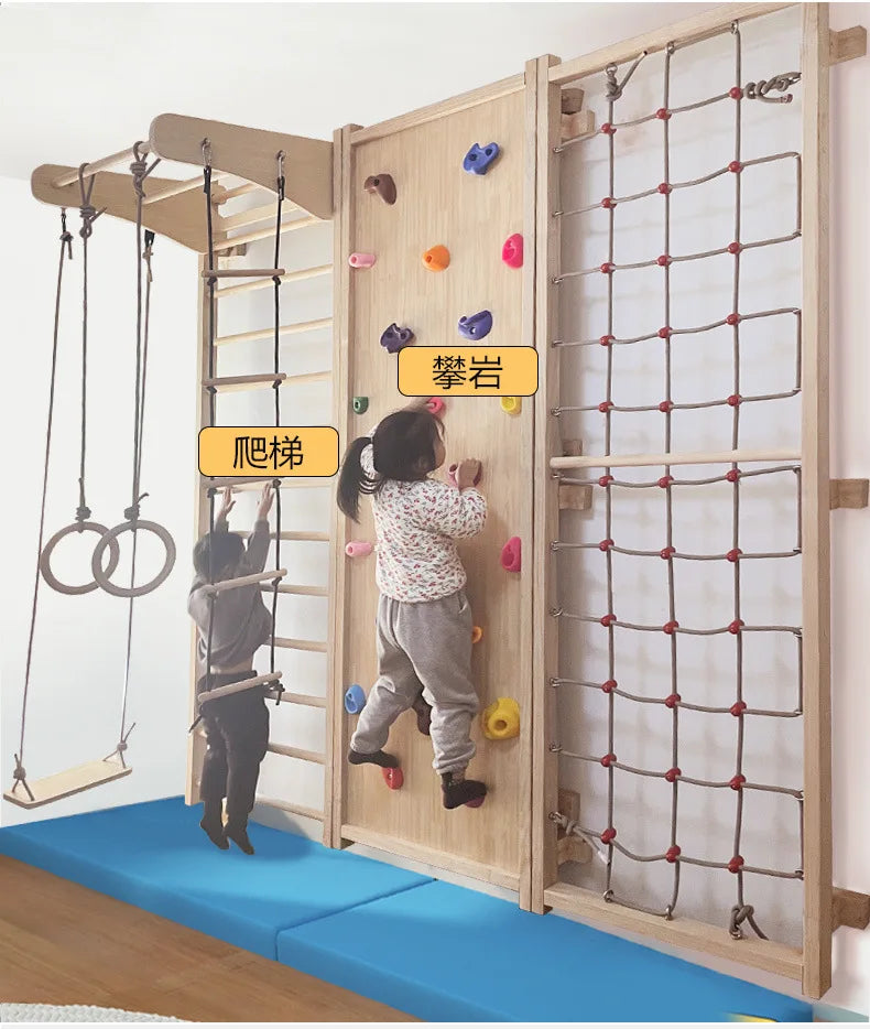 Baby Physical Training Wooden Climbing Ladder