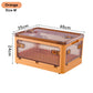Boîte de rangement pliable BGRORIO – Modèle à roulettes et empilable