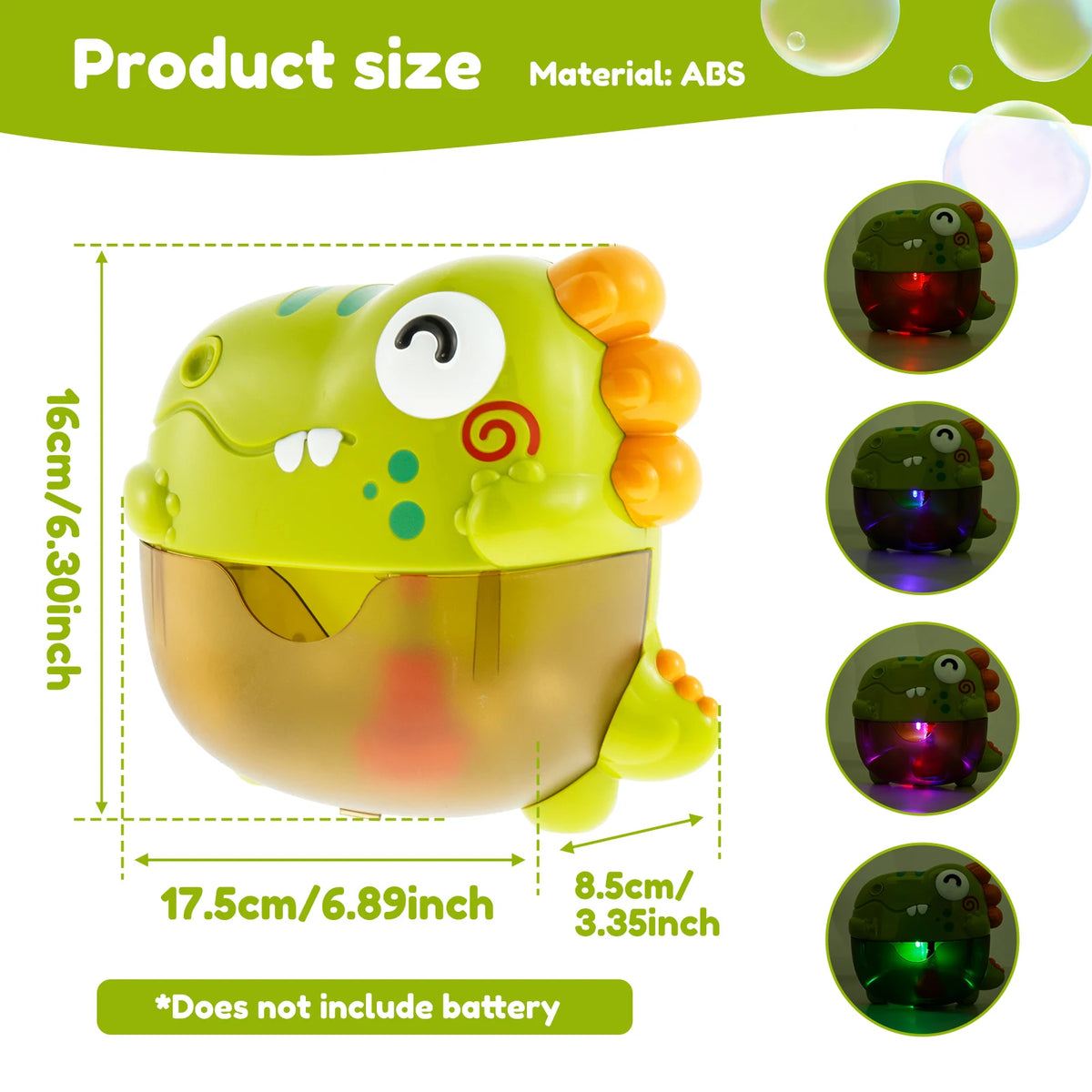 Dinosaur Bubble Machine – LED Lights & Music Fun!There is 1 error with this product: