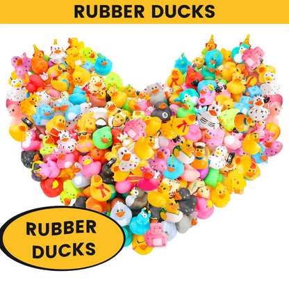 Canards en caoutchouc en vrac (1 à 100 pièces) – Jouets de bain et cadeaux de fête