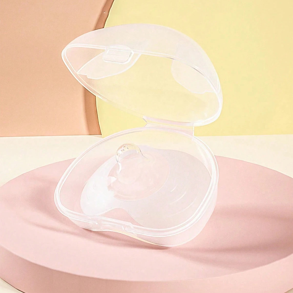 2PCS Silicone Nipple Shields – Soft Breastfeeding Protectors with Box