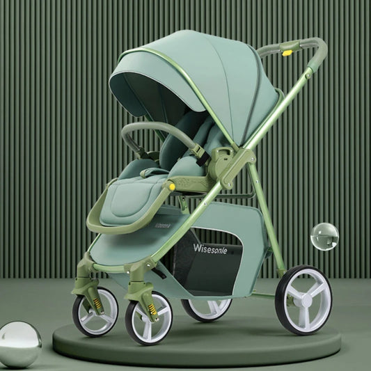 2-in-1 Portable Multifunctional High Landscape Baby Stroller (0–3Y)