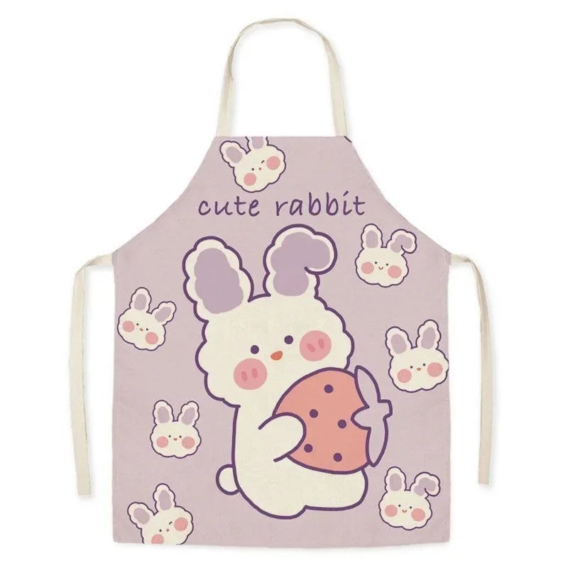 Cute Animal Print Kids Cooking & Cleaning Apron