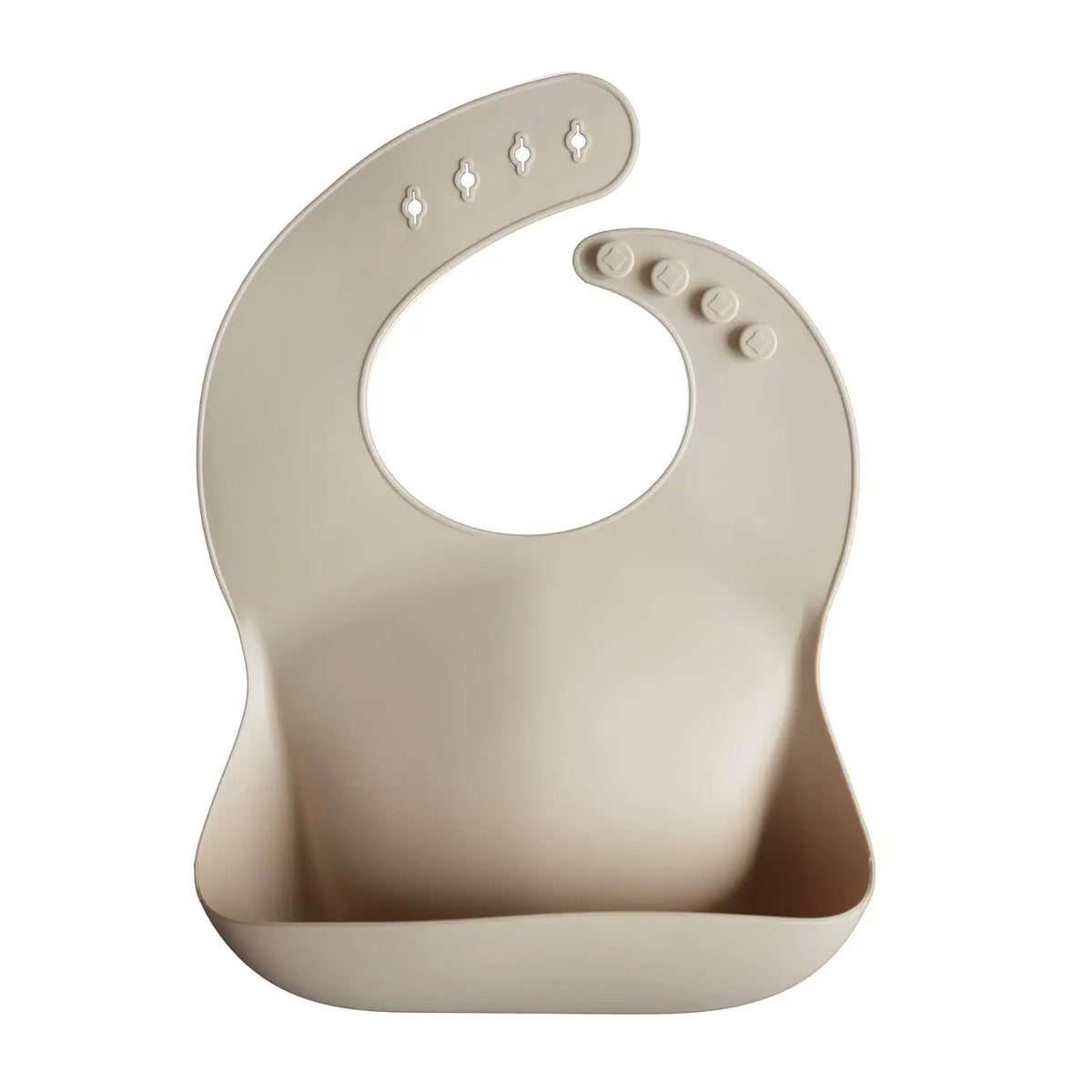 Bavoir bébé ajustable en silicone imperméable avec poche à miettes