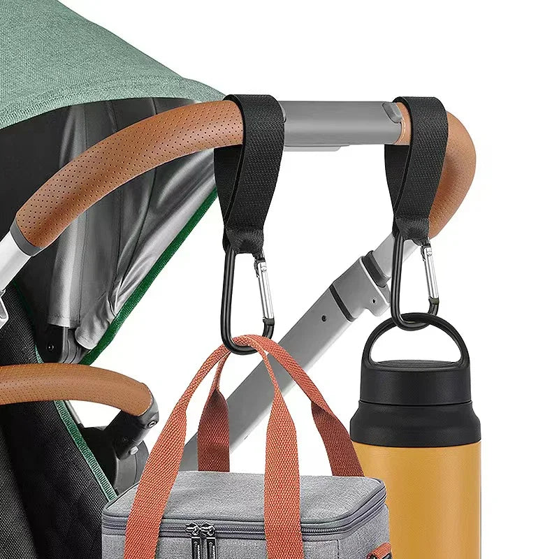 1–10PCS Aluminum Alloy Stroller Hooks – Organizer & Bag Clip