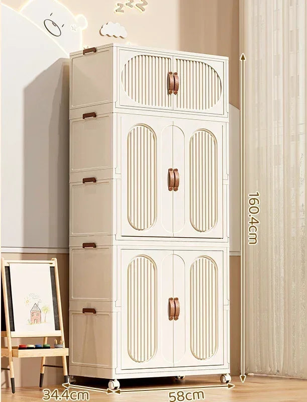 Foldable Kids Storage – Clothes & Toy Sorting Cabinet