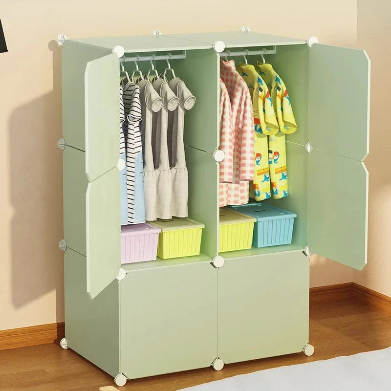 Kids Wardrobe Organizer – Baby Closet & Storage Cabinet