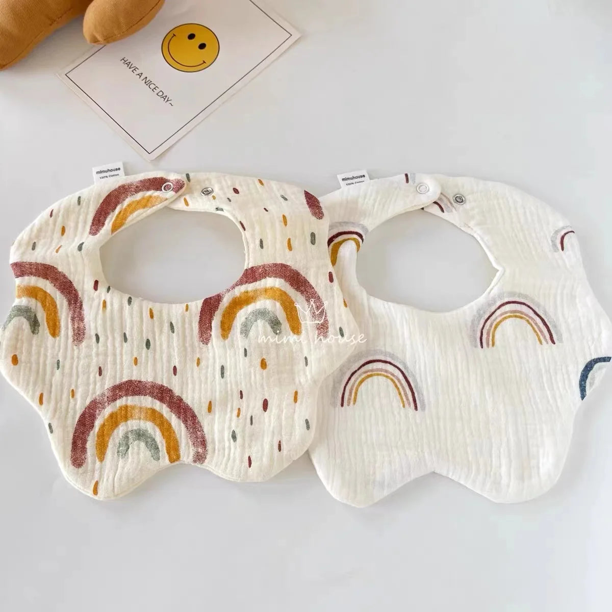 Waterproof Baby Bib – Soft Cotton Burp Cloth for Newborns