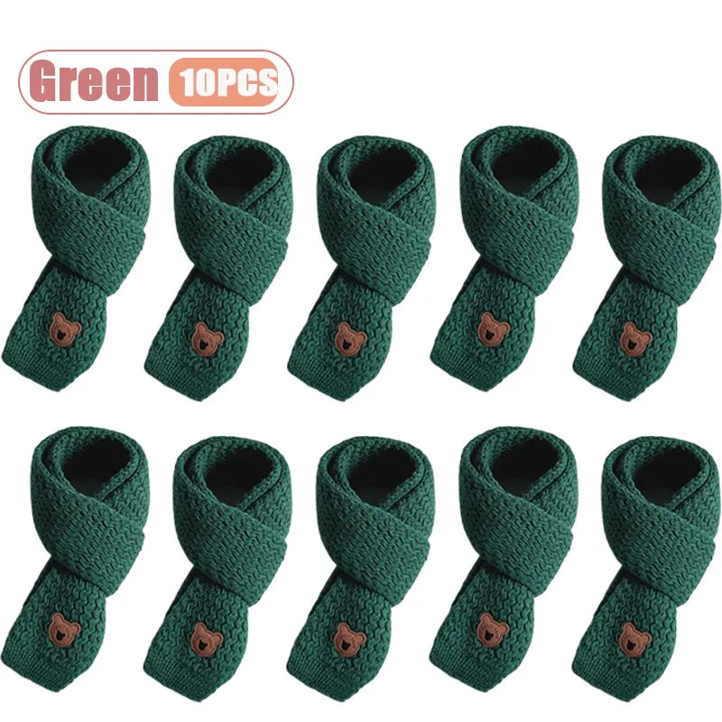 1 à 10 écharpes bébé d'hiver, cache-cou doux en maille pour garçons et filles, chaude et coupe-vent.