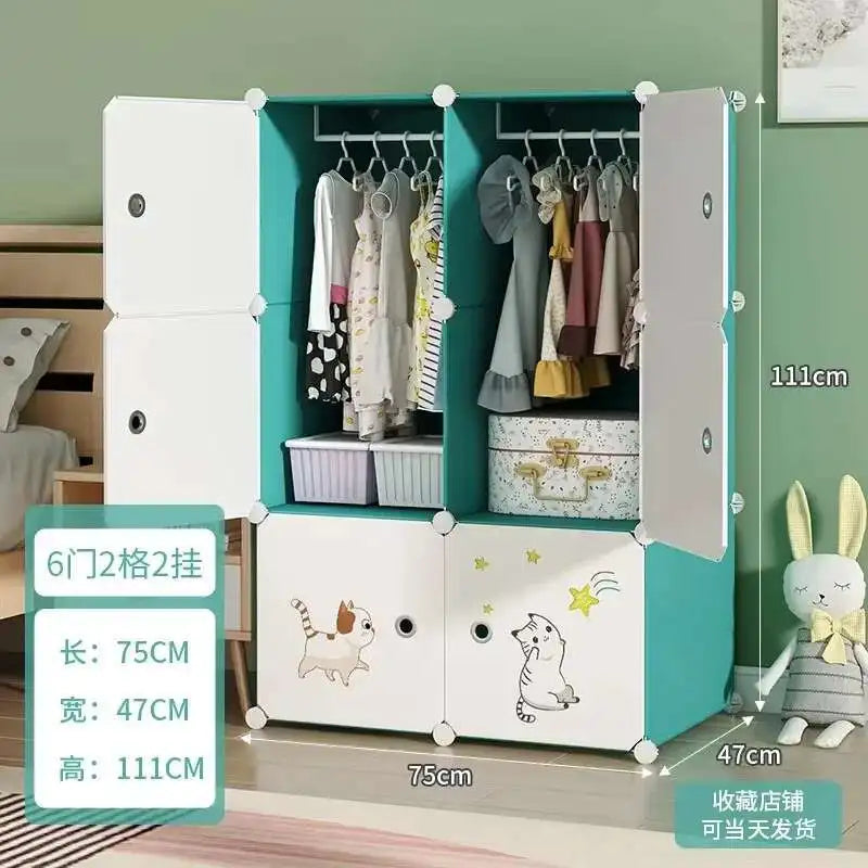 Baby Storage Wardrobe – Montessori Kids Closet Organizer