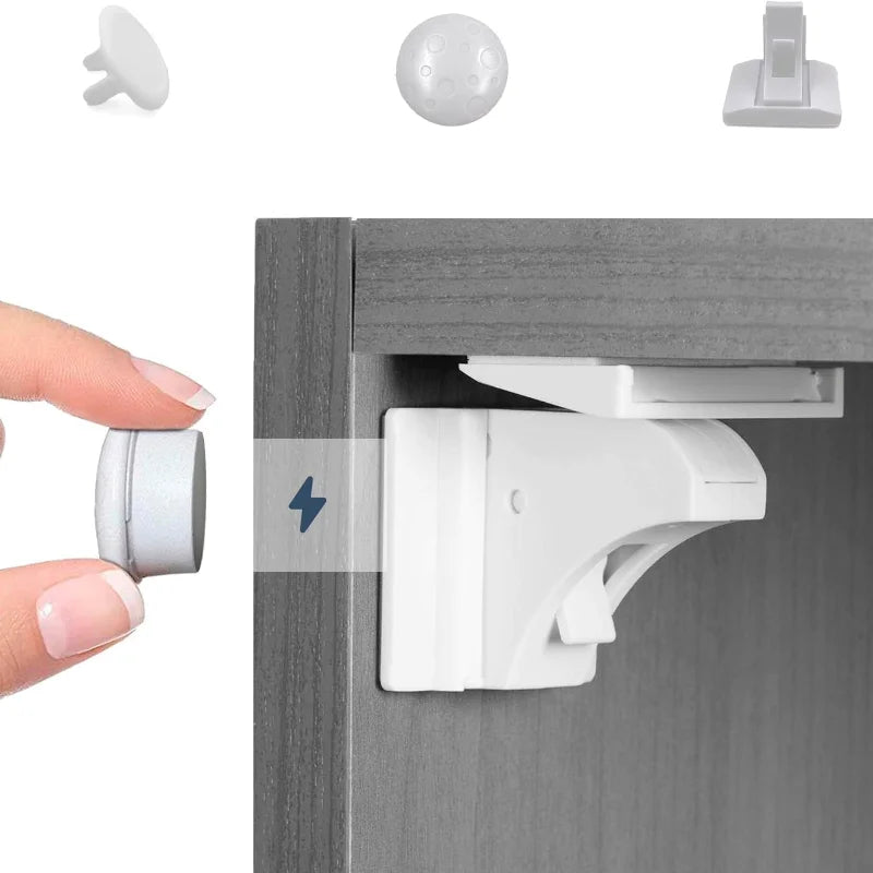 Magnetic Child Safety Locks 1-5PCS No Drilling