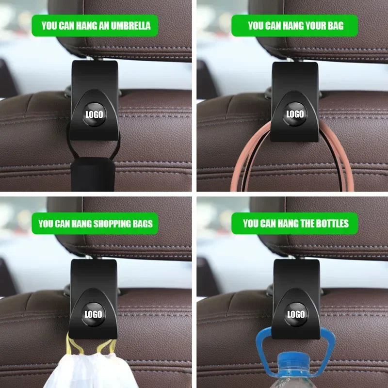 Portable Back Seat Hooks 2Pcs | Storage Solution for Honda Cars
