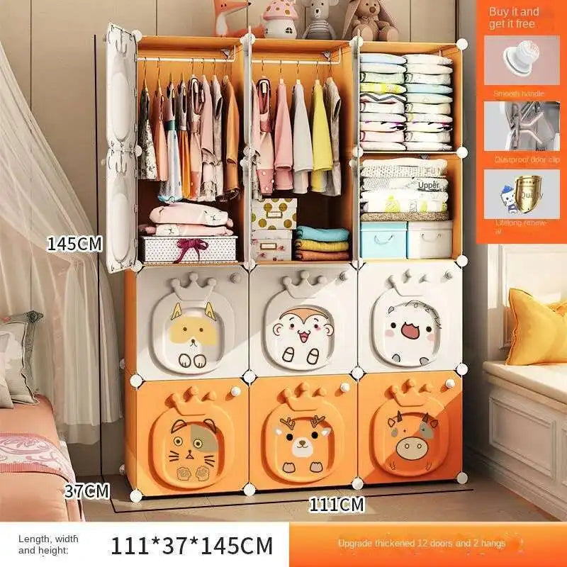 Armoire pliante – Placard bébé en plastique et rangement cubique