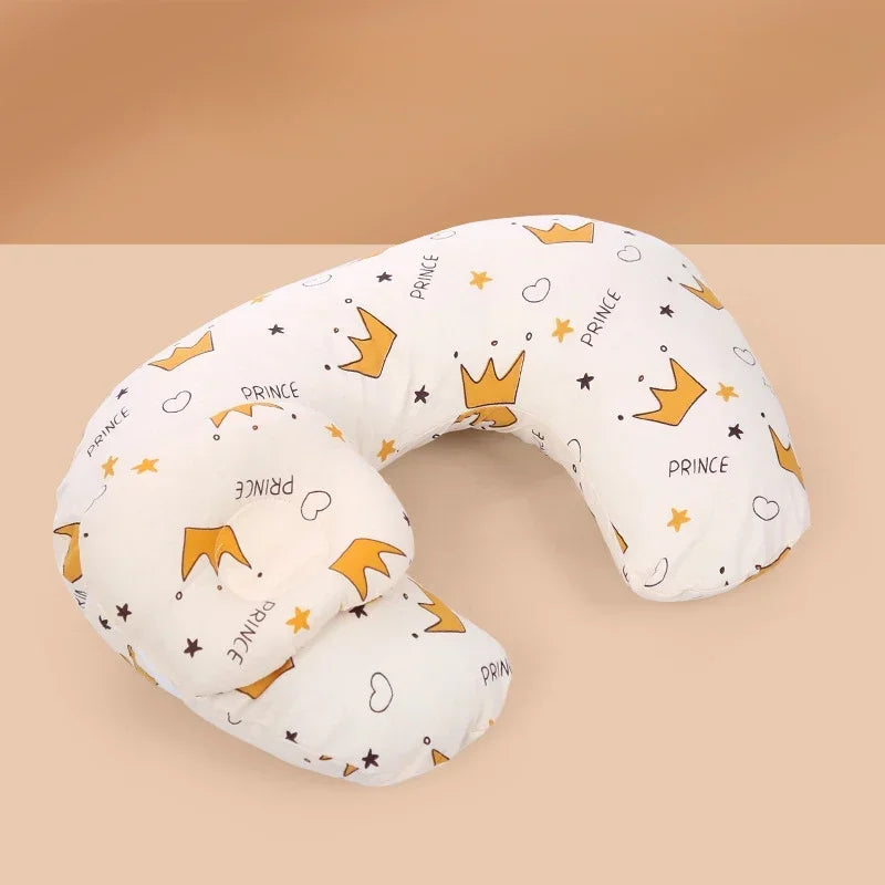 Pure Cotton Multi-Purpose Breastfeeding Arm Pillow with Detachable Core