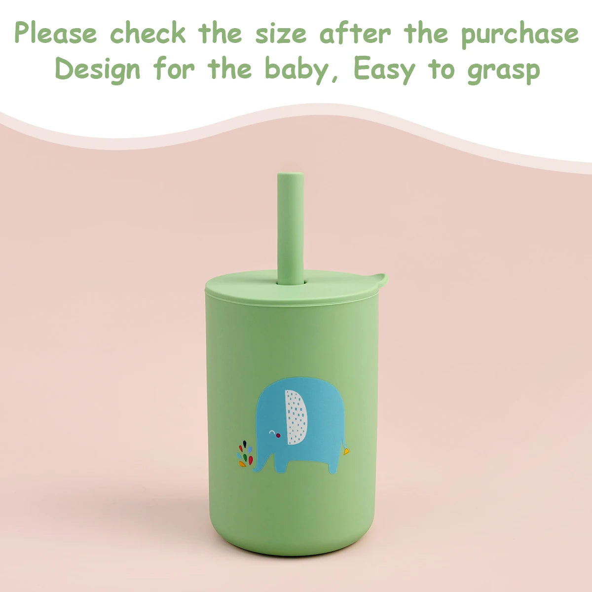 Biberon pour tout-petits – Gobelet à paille en silicone pour enfants