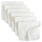 Ensemble de 6 serviettes pour bébé – Lingettes en mousseline de coton 6 épaisseurs pour le visage et le dos