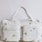 Cartoon Bear Diaper Bag – Quilted Tulip Maternity Tote with Shoulder Strap