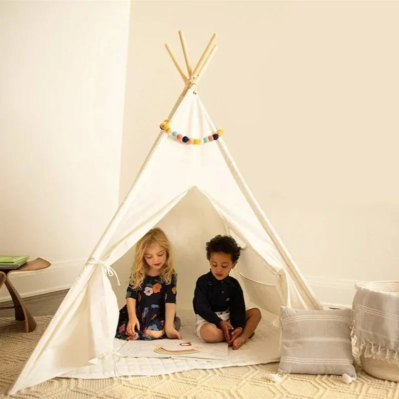 Tipi pour enfants de 1,6 m – Maison de princesse portable d'intérieur