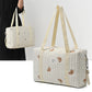 Sac à langer en coton – Sac cabas de maternité brodé à fleurs
