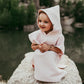 Baby Hooded Bath Towel – Cotton Waffle Cape Blanket & Bathrobe for Kids