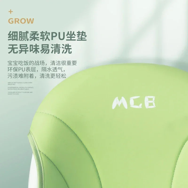 Chaise haute bébé pliable et multifonctionnelle – Réglable avec ceinture de sécurité