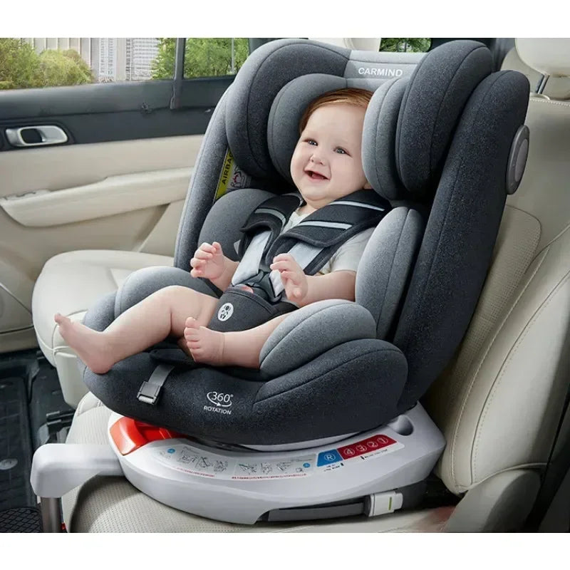 Infant Car Seat 0-4Y | 360° Swivel, Adjustable Backrest & Leg Support