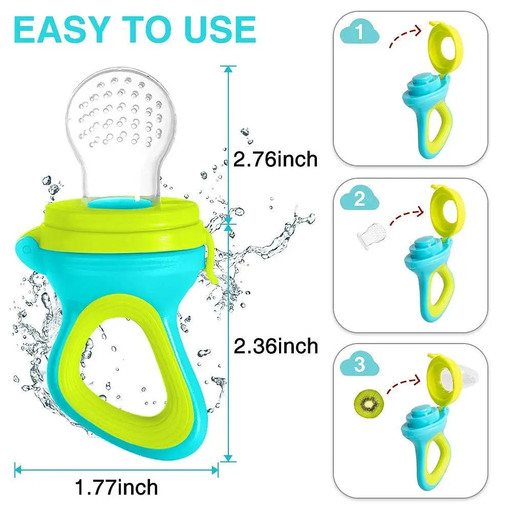 Gourde à presser pour bébé | Cuillère en silicone pour biberon facile à utiliser