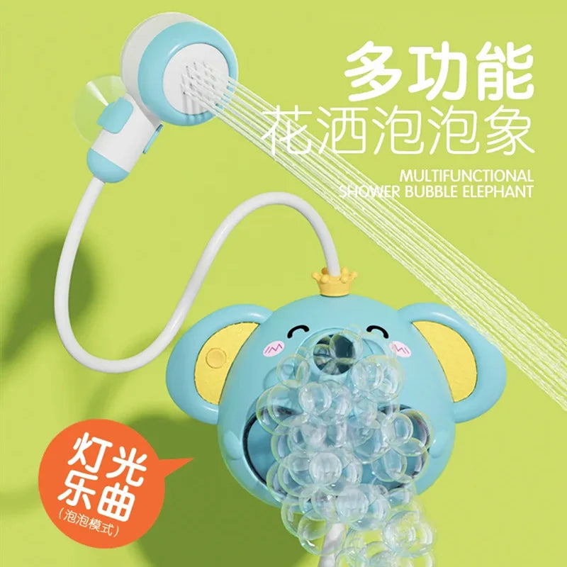 Éléphant électrique pour le bain – Jet d'eau et bulles amusantes pour les enfants