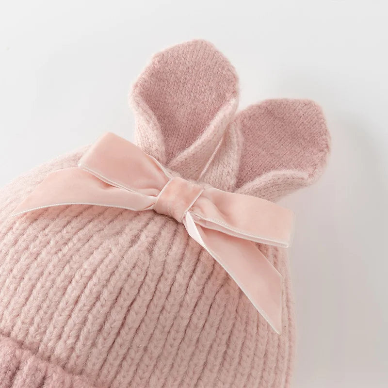 Joli bonnet en tricot coupe-vent pour bébés filles et garçons