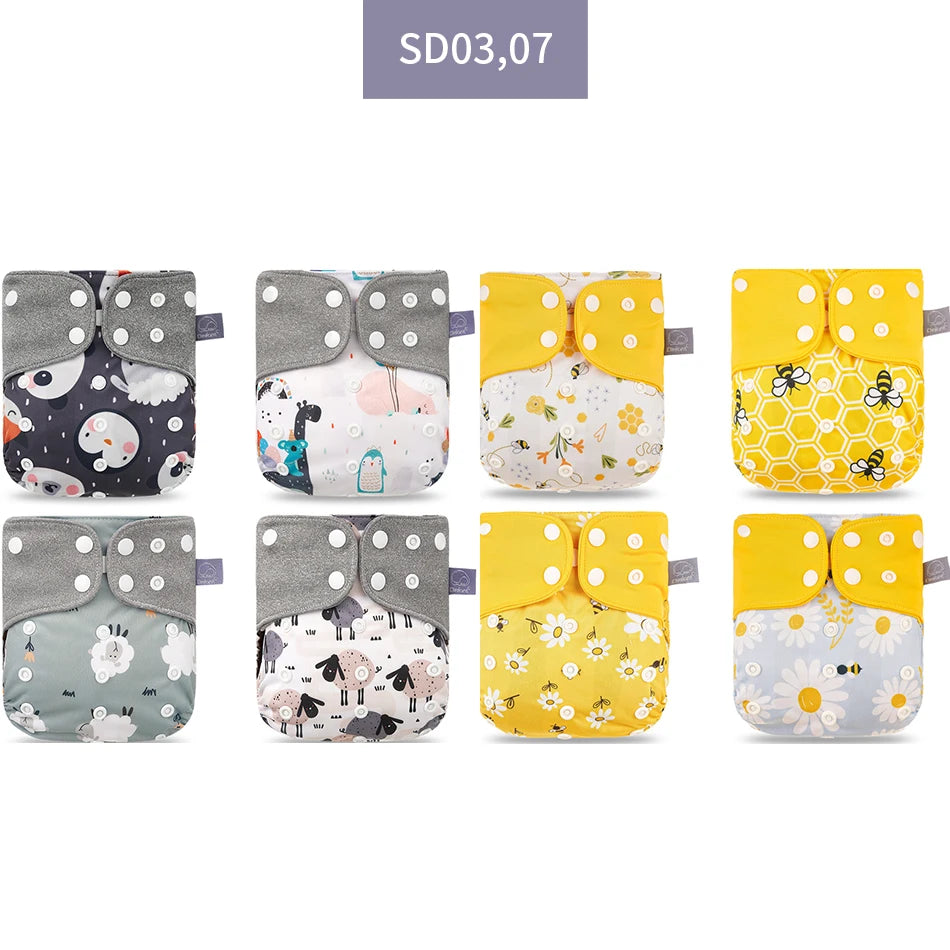 Elinfant 8-Piece Cloth Diaper Set