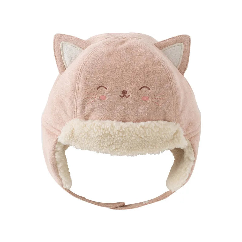Cute Thickened Knit Baby Hat Boys Girls Autumn Winter
