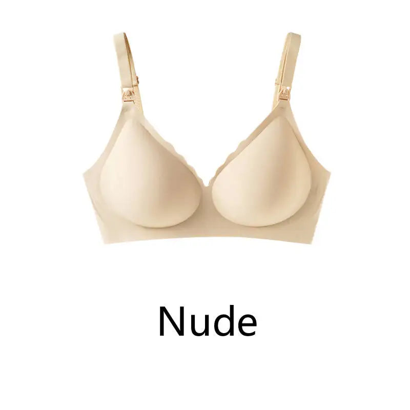 Seamless Push-Up Maternity Bra – Breathable Comfortable Nursing Support